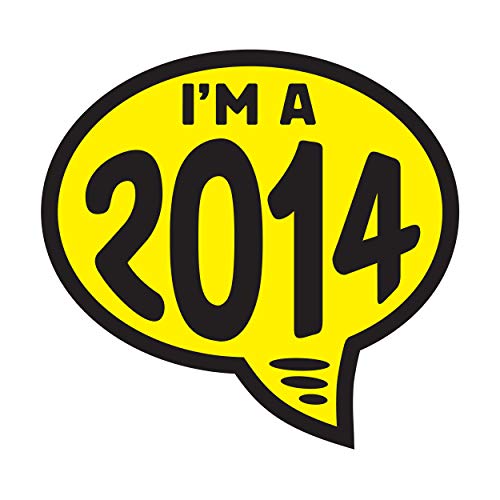 Image of Ez-line Vinyl Year Slogan Bubbles for Car Lots 1 Dozen Windshield Decal Stickers Dealership Numbers (2014)