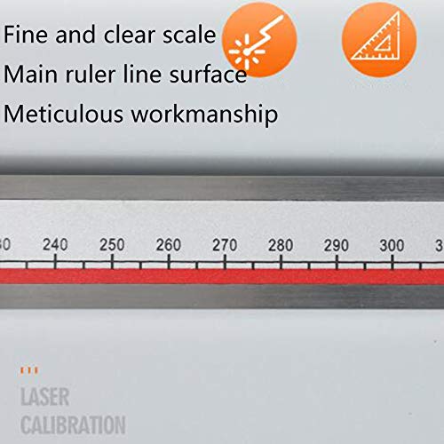 Vernier Digitaler Bremssattel 0-1500mm, Präzisionsmetall-Messwerkzeug mit LCD-Anzeige, genaues lineares Kapazitätslineal für interne Externe Tiefen- und Schrittmessungen