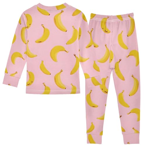 2 Piece Pajama Sets Soft Cotton Long Sleeves Top and Pants Cute Sleepwear Lounge Pjs for 18M-8Y2