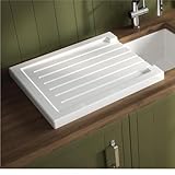 Reginox Ceramic Reversible Drainer II in White for Belfast Butler Kitchen Sink