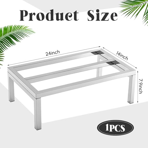 Image of MorningRo 1 Pack Dunnage Rack 24 inch Long x 14 inch Wide, 7.9 inch Height