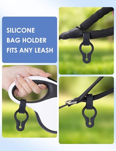 Image of Gobeigo 2-Pack Thick Silicone Used Poop Bag Holder - No More Stinky Hands