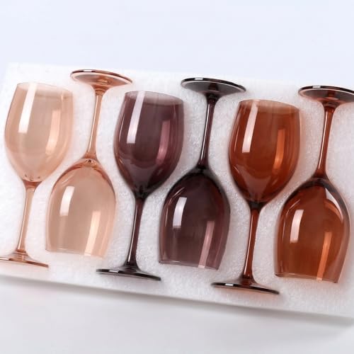 Colorsavant Maillard Brown Wine Glasses Set of 6 – 18oz