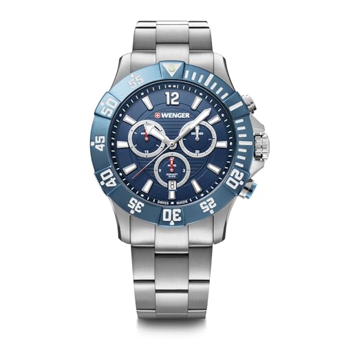 WENGER SEAFORCE CHRONO IN BLACK - AUTHENTIC 43MM, Men's Fashion, Watches & Accessories, Watches