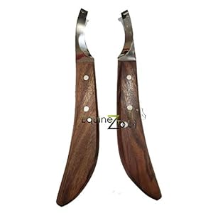 Farrier Hoof Knives Set of Left and Right Handed Razor Edge Sharped Stainless Steel