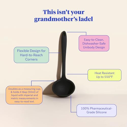 Gir COMINHKPR136665 Get It Right Premium Silicone Ladle Serving Spoon - Non-Stick Heat Resistant Seamless Kitchen Ladle thumb #3