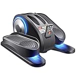 ESL Under Desk Elliptical - Portable Leg Exerciser for Seniors, Compact Seated Elliptical with Remote Control, LCD Display Electric Elliptical Trainers for Home Good Gift, Ellipse Leg Exerciser