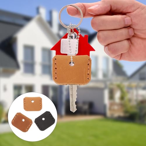 Fundas de cuero para llaves con diseño protector reutilizable contra arañazos 7