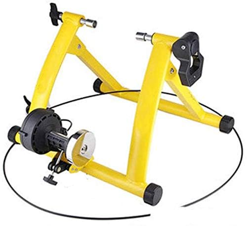 Rodillo magnético para bicicleta, entrenador de ejercicio de ciclismo de 6 velocidades con resistencia ajustable para entrenamiento en bicicleta de carretera en casa