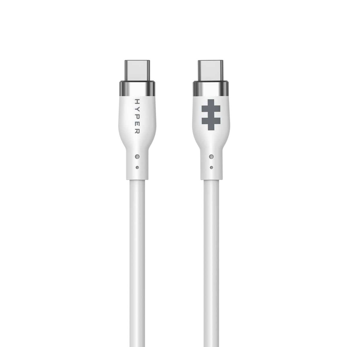 HyperJuice 240W Silicone USB C to USB C Cable (3ft/1m) for All Devices. Durable 240W USB-C Charge Cable. Portable, Tangle-Free Design, Over-Temperature Protection. Charges Any USBC to USBC Device