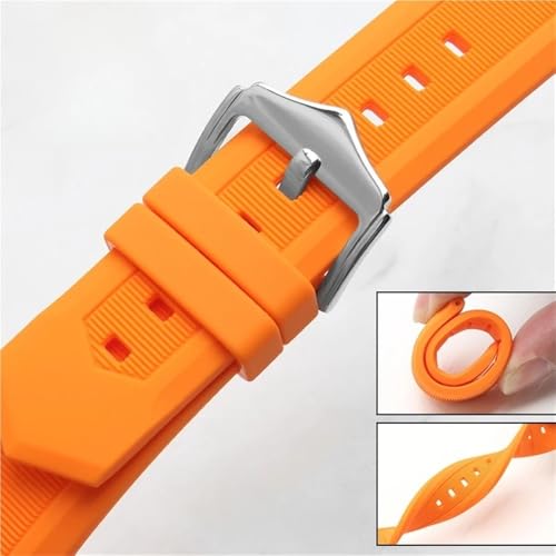 Bracelet de montre en silicone universel 22 mm résistant à la sueur - 6