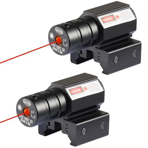 LECPECON Red Dot Laser Sights Compact Tactical Laser Sight Scope with Picatinny Mount for Rifles Pistols Handguns (Red Dot)