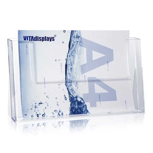 taymar Prospektständer, Prospekthalter DIN A4 Querformat taymar Prospektständer, Prospekthalter DIN A4 Querformat