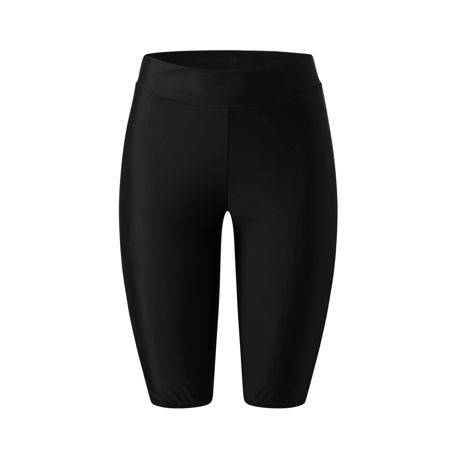 Generico Damskie spodenki do pływania Tummy Control High Waisted Swimming Bottoms Quick Dry Athletic Szorty damskie na deskę Krótkie spodenki kąpielowe na plażę