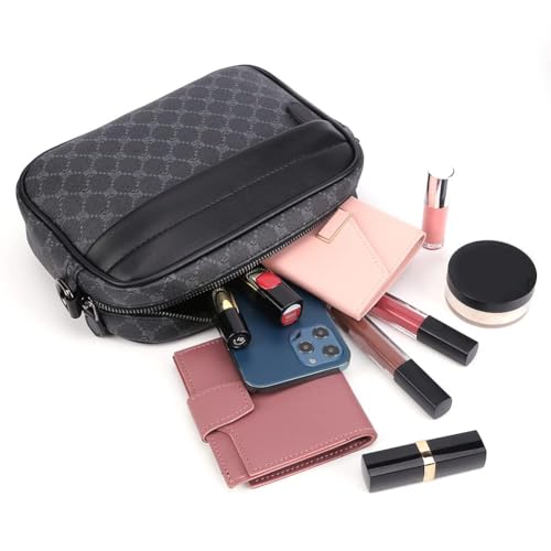 Men's Universal Messenger Crossbody Shoulder Bag Travel Bag Mini Sling Handbag PU Leather Shoulder Bag Suitable3
