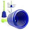 Luigi’s Sink Plunger Kitchen – Sink Plunger Bathroom – Drain Bathtub or Shower – Small and Powerful Clog Remover – Commercial Style “Plumbers Plungers” with Large Bellows