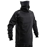 デイトナ(Daytona) 防風インナー バイク 冬 防寒 ネックウォーマー(一体型) ウェア DI-004FA ブラック Lサイズ 31976