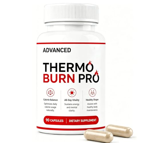 Thermo Burn Pro Capsules 90 Count Supports Healthy Metabolic Function Natural Energy Support Wellness Formula for Women & Men Vegetarian Capsules