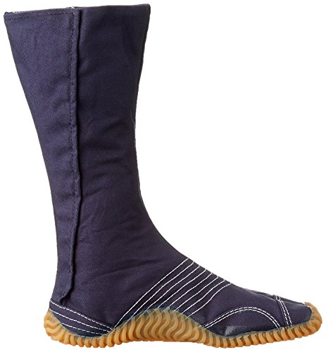 Marugo Jog Jikatabi Japanese Tabi Shoes Navy white stitching with 12 Clips3