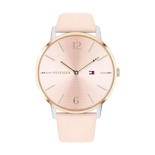 Tommy Hilfiger Reloj Analógico de Cuarzo para mujer con Correa en piel Rosa - 1781973