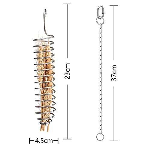 Xhuidz Papegaaienvoermand, roestvrijstalen papegaaivogelvoedermand, vogelvoerhouder, papegaaienfruitmand… - Afbeelding 3