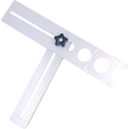 Règle De Mesure Multi-angles, 12 Côtés - Localisateur De Trous En Alliage D'aluminium - Règle De Mesure Universelle Multi-angle - Rapporteur Réglable Pour Le Sol