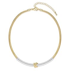 Gold and silver choker