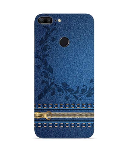 Image of Silence Printed Blue Jeans with Flower Design Designer Hard Back Case Cover for Huawei Honor 7 Lite