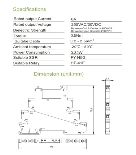 Relais 24V CA/CC compact 6,2 mm pour protéger vos circuits de 6A