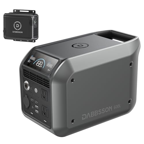 Image of Dabbsson 600L Portable Power Station with Charger S,768Wh 600W Solar Generator,560W Alternator Charger, Up to 900W AC Output,1.5X Extended Runtime,Recharge 100% in 1.6 Hrs,for Camping RV Home