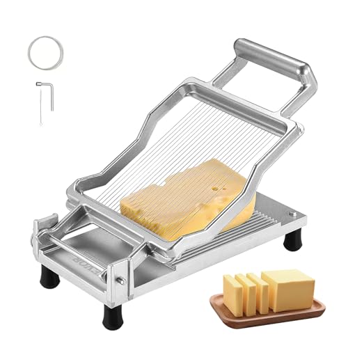 VEVOR Coupe-Fromage à Fil, Coupe-Beurre avec Lame de Coupe Ultra-Mince, Trancheuse à Fromage...