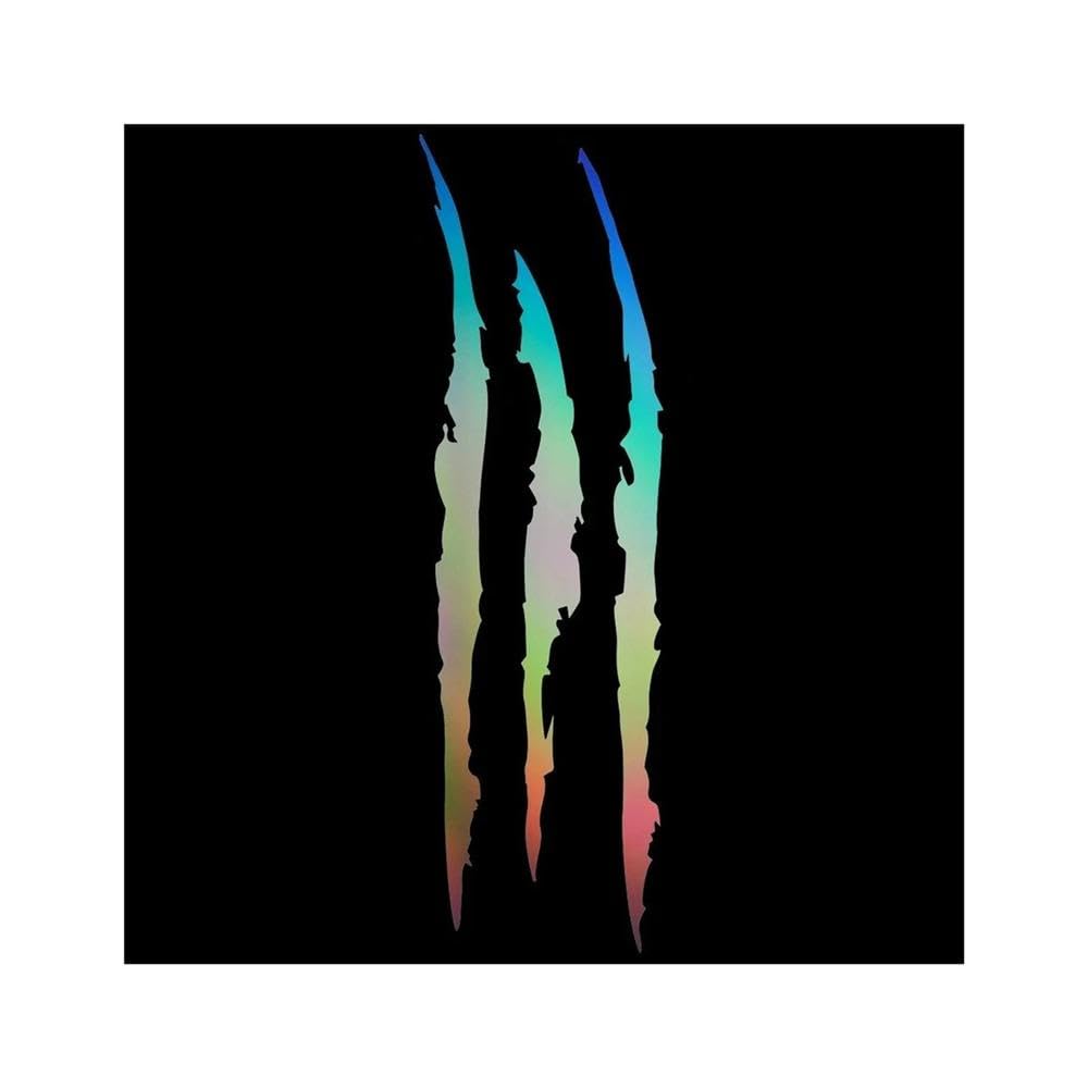 Reflective Monster Claw Scratch Stripe Marks Headlight Car Stickers On Motorcycle Products PVC(Laser,35CM)
