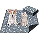Wusboo 2 Stück Waschbar Haustier-Urinunterlage , 70 x 100 cm Hohe Saugfähigkeit Auslaufsicher Wiederverwendbare Hundeunterlage, Geeignet für Hunde, Katzen, Kaninchen und Meerschweinchen