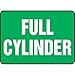 Accuform MCPG593VP, 7" x 10" Plastic Sign with Legend:"Full Cylinder", Pack of 25 pcs