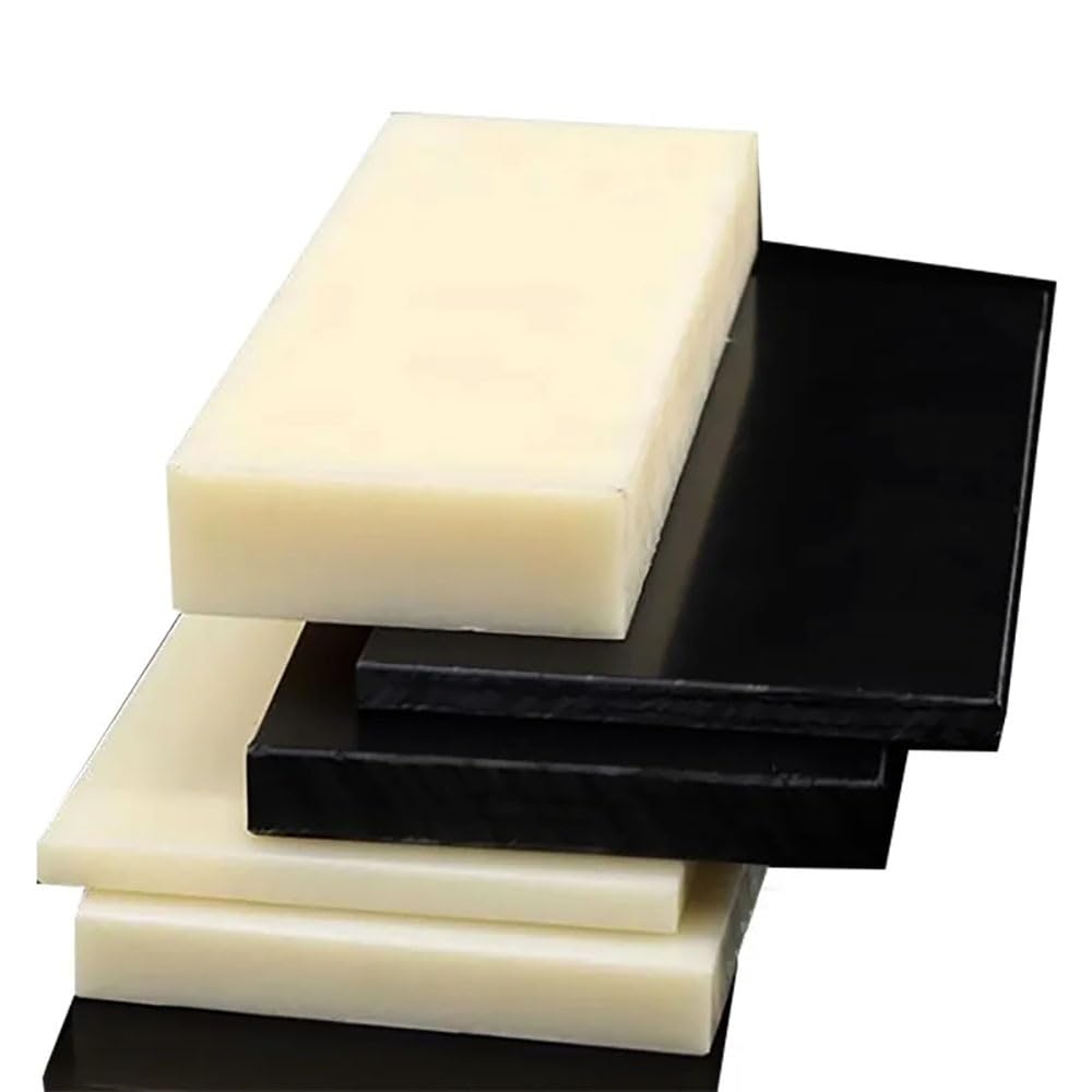 Foglio in ABS premium 300x300 mm - Finitura durevole, rigida e liscia per, prototipazione e modellismo, 1 pezzo in nero o beige(Black,300x300x5mm)