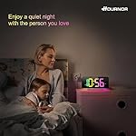 Large 7 Color-Changing LED Clock