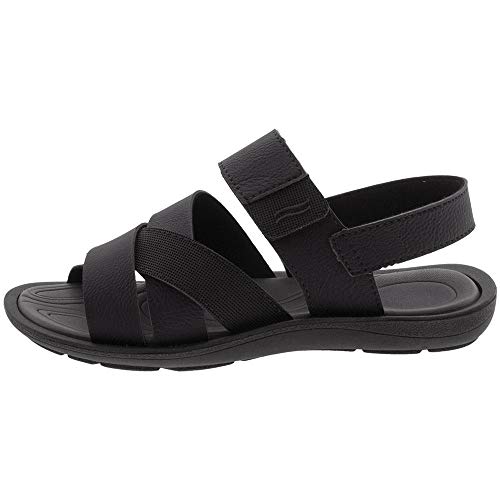 Sandália Masculina Itapuã Papete Sport Couro 3904 - Preto
