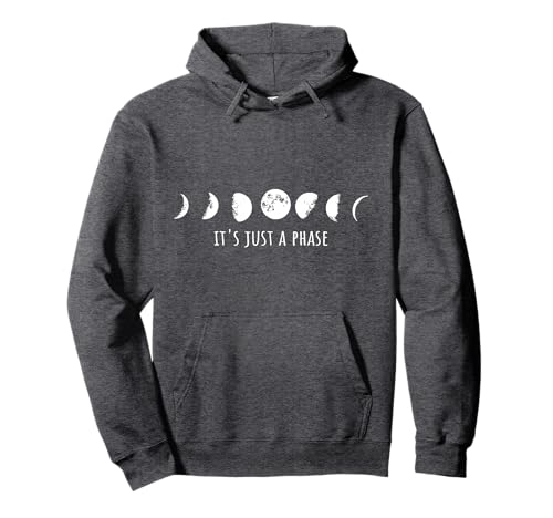 Its Just A Phase Moon Phases Pullover Hoodie