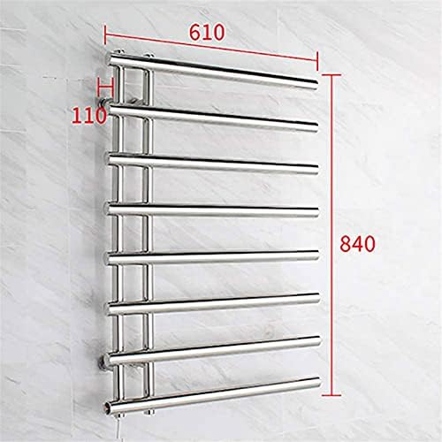 Electric Heated Towel Warmer Stainless Steel Wall-Mounted Rack Rapid Heating Towel Holder for Luxurious Spa Experience in Bathroom Ultimate Comfort & Convenience