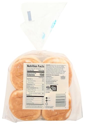 365 By Whole Foods Market Buns Hamburger White 8 Count Organic thumb #2