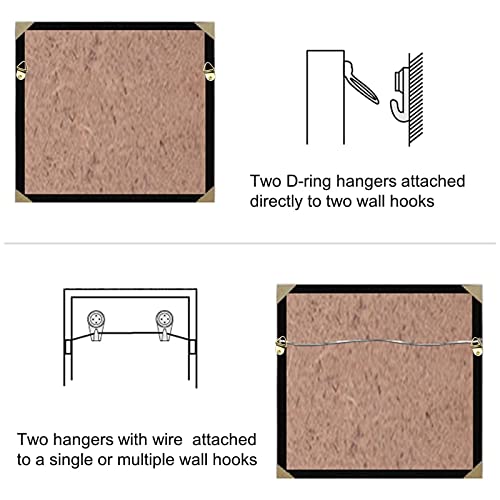 Image of dophee 50Pcs Triangle D-Ring Picture Frame Hangers with Mounting Screws for Hanging Display Paintings Clock Artwork Picture Frame Hook Photos Home Decoration - Silver