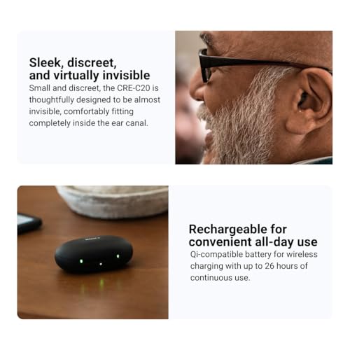 Image of Sony CRE-C20 Self-Fitting OTC Hearing Aids Bundle with Sony CRES2VS Vented Sleeves (Small, 3-Pair) and Sony CRES2VX Vented Sleeves (Extra Small, 3-Pair) (3 Items)