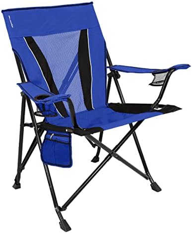 Kijaro XXL Dual Lock Portable Camping and Sports Chair,Diamond Ripstop Polyester, Maldives Blue
