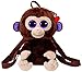 Ty - Sac à Dos Peluche - Coconut le Singe, TY95002, Marron