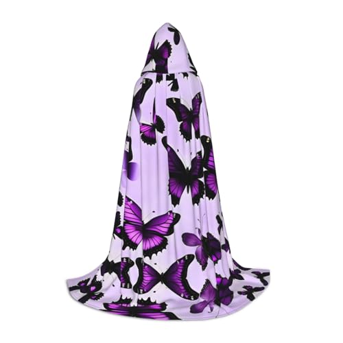 YQxwJL AB-122 Violetter Kapuzenumhang für Erwachsene