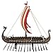 Design Toscano Drekar The Viking Longship Collectible Museum Replica Statue, 13 Inch, Full Color
