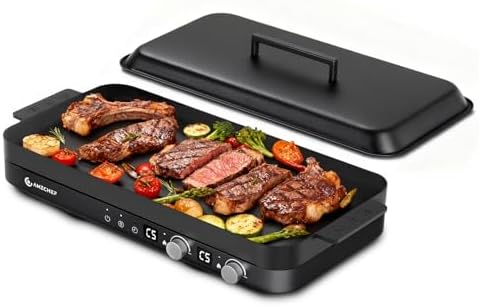 AMZCHEF Portable Indoor Grill:...
