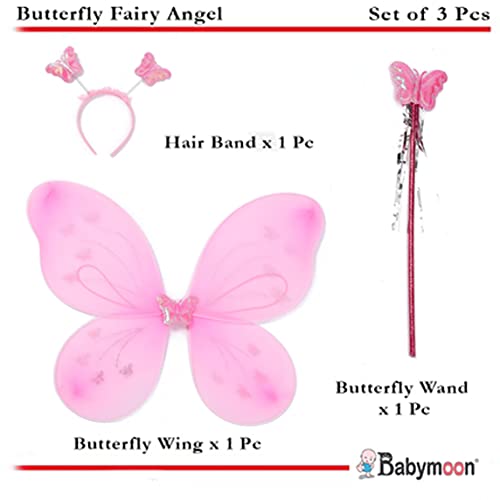 Image of BabyMoon Butterfly Fairy Angel Costumes Baby Wings Photography Props | Set of 3