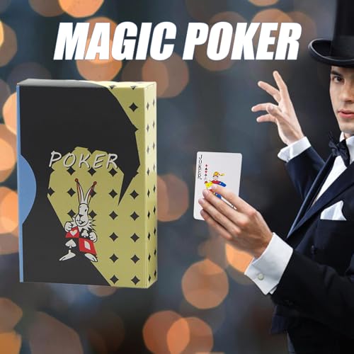 Markiertes Deck – Spielkarten | 84 g leichte Decks von Pokerkarten | Poker Kreativ für Trick | Sammlerstück Unterhaltung Bühnenauftrittsrequisiten mit Anleitung für Camping, Zuhause – Bild 4