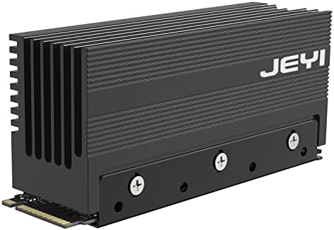 JEYI M.2 HeatSink, Heavy Duty Aluminum Convective Heat Sink, Passive Heat Sinks with Fins, FinsCold iGlacier8 (35℃ Decrease Max)